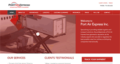 Desktop Screenshot of portairexpress.com